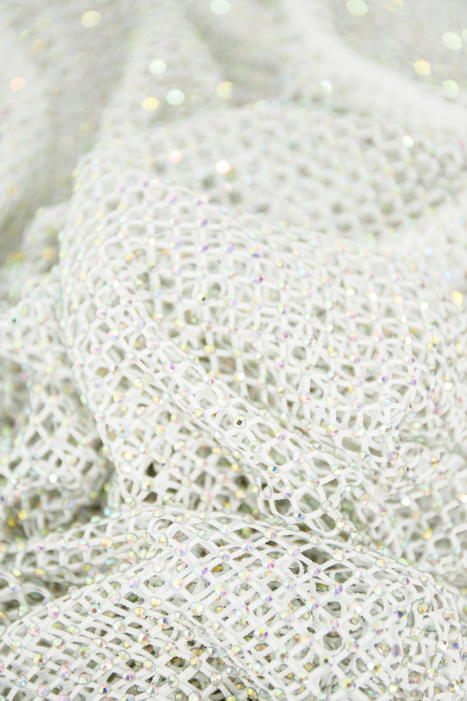 Glitzerndes Langarmshirt – Weiß – S Bild11